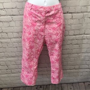 Lilly Pulitzer Pink Sea Shell Capris